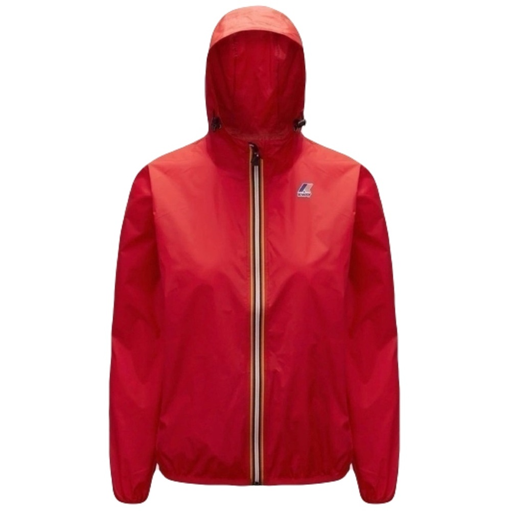 Red K-Way Windbreaker Rain Jacket Waterproof Claude foldable PAC a MAC XL